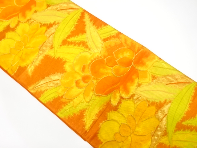 JAPANESE FUKURO OBI / WOVEN FLOWER